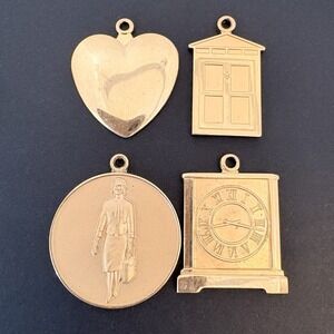 Vintage Avon 1965 Presidents Award Charms Set Of Four Gold Tone